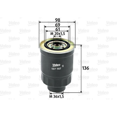 Valeo Kraftstofffilter 587707