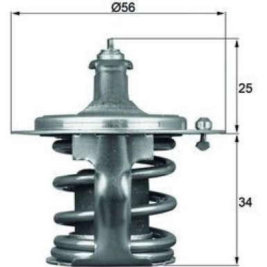 Mahle Thermostat, Kühlmittel BEHR TX 79 78D