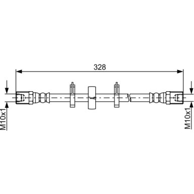 BOSCH Bremsschlauch 1 987 481 849