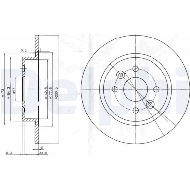 Bremsscheibe BG3804 Bremsscheibe BG3804
