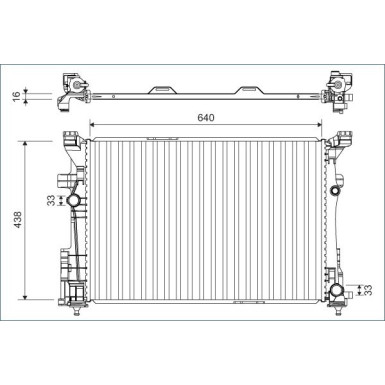 Kühler, Motorkühlung 701133 Kühler, Motorkühlung 701133