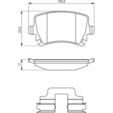 BOSCH Bremsbelagsatz, Scheibenbremse 0 986 494 649 BOSCH Bremsbelagsatz, Scheibenbremse 0 986 494 649
