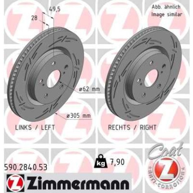 Zimmermann Bremsscheibe BLACK Z 590.2840.53