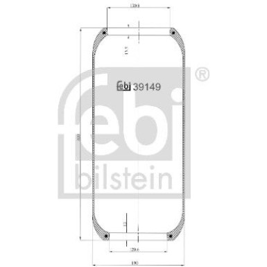 FEBI BILSTEIN 39149 Federbalg, Luftfederung