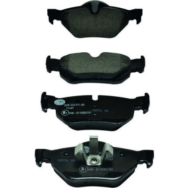 Bremsbelagsatz, Scheibenbremse 8DB 355 011-301 Bremsbelagsatz, Scheibenbremse 8DB 355 011-301
