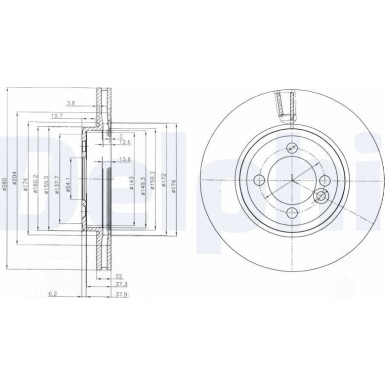 Bremsscheibe BG4146C Bremsscheibe BG4146C