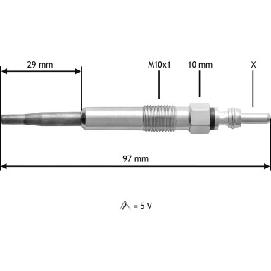 Glühkerze 345125 Glühkerze 345125