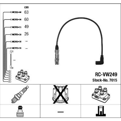NGK Zündleitungssatz 7015