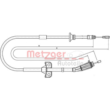 Metzger Seilzug, Feststellbremse 10.8189