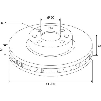 Bremsscheibe 672658 Bremsscheibe 672658
