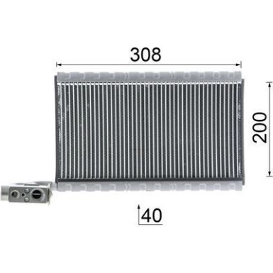 Verdampfer, Klimaanlage AE 109 000P Verdampfer, Klimaanlage AE 109 000P