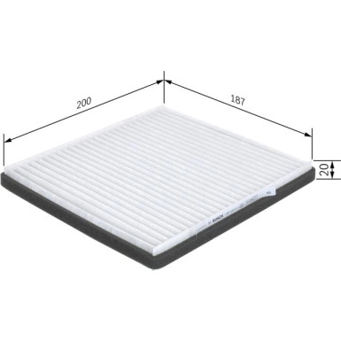 BOSCH 1 987 435 013 Innenraumfilter BOSCH 1 987 435 013 Innenraumfilter