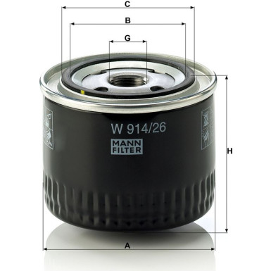 Ölfilter W 914/26 Ölfilter W 914/26