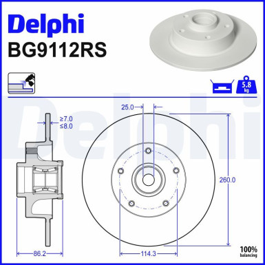 Bremsscheibe BG9112RS