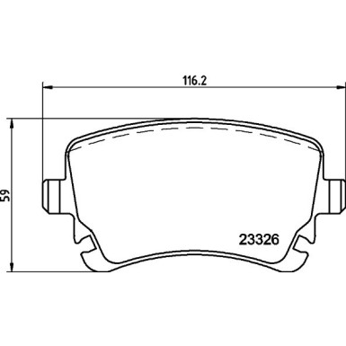 Hella Bremsbelagsatz, Scheibenbremse 8DB 355 015-951
