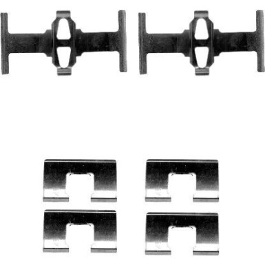 Hella Zubehörsatz, Scheibenbremsbelag 8DZ 355 202-571 Hella Zubehörsatz, Scheibenbremsbelag 8DZ 355 202-571