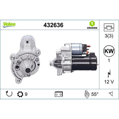 Valeo Starter VALEO ORIGINS 432636