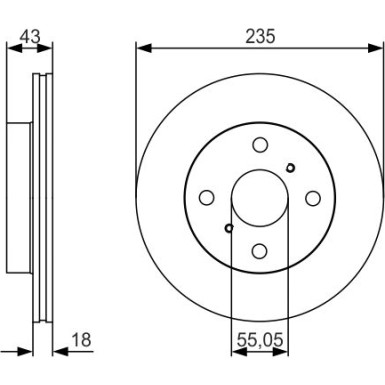 Bremsscheibe 0 986 479 S46 Bremsscheibe 0 986 479 S46