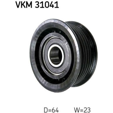 SKF Umlenk-/Führungsrolle, Keilrippenriemen VKM 31041
