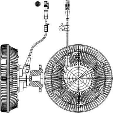 Mahle Kupplung, Kühlerlüfter BEHR Premium Line CFC 221 000P