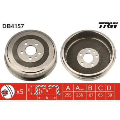 Bremstrommel DB4157 Bremstrommel DB4157