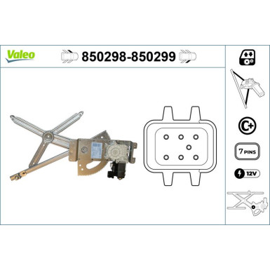 Valeo Fensterheber 850299