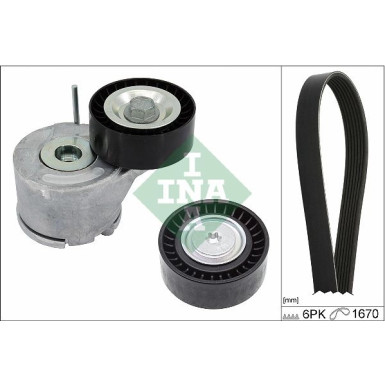 INA Keilrippenriemensatz 529 0380 10