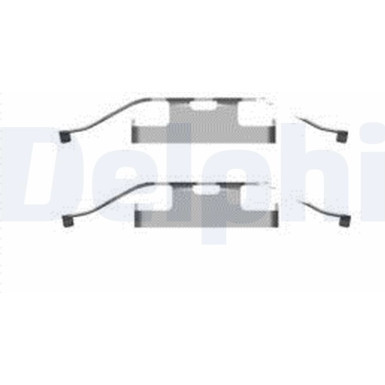 Delphi Zubehörsatz, Scheibenbremsbelag LX0596