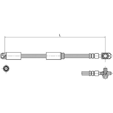 Metzger Bremsschlauch 4116227