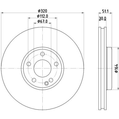 Bremsscheibe 8DD 355 119-701