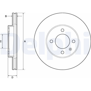 Delphi Bremsscheibe BG2455