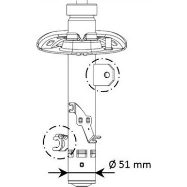 KYB Stoßdämpfer Vorne links Excel-G 339795