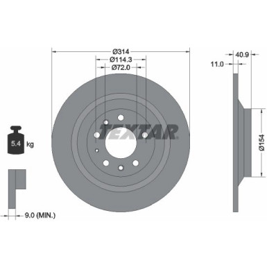 Bremsscheibe 92166400