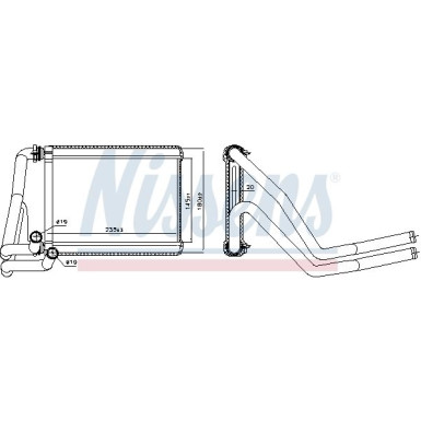 Nissens Wärmetauscher, Innenraumheizung FIRST FIT 707071