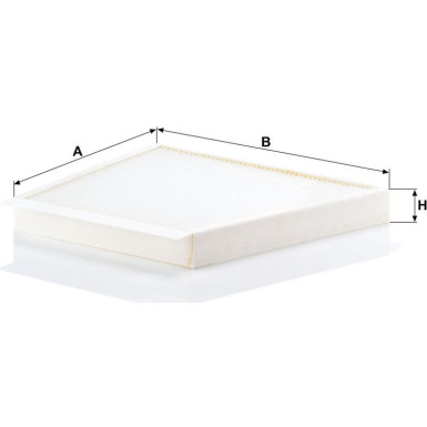 MANN-FILTER CU 3172/1 Innenraumfilter, Partikelfilter MANN-FILTER CU 3172/1 Innenraumfilter, Partikelfilter