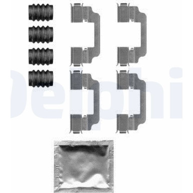 Delphi Zubehörsatz, Scheibenbremsbelag LX0584