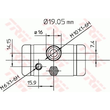 TRW Radbremszylinder BWD291