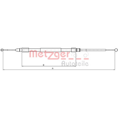 Metzger Seilzug, Feststellbremse 10.4159