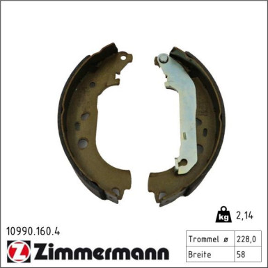 Bremsbackensatz 10990.160.4 Bremsbackensatz 10990.160.4