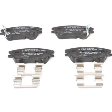 BOSCH Bremsbelagsatz, Scheibenbremse 0 986 494 630