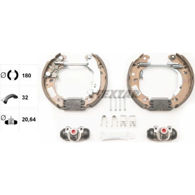 Textar Bremsbackensatz Shoe Kit Pro 84061000 Textar Bremsbackensatz Shoe Kit Pro 84061000