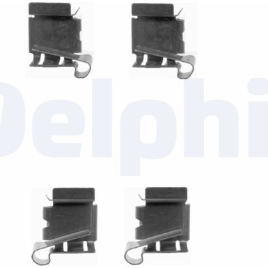 Delphi Zubehörsatz, Scheibenbremsbelag LX0390 Delphi Zubehörsatz, Scheibenbremsbelag LX0390