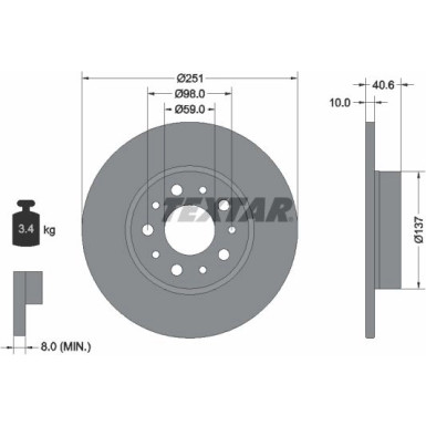 Bremsscheibe 92244303