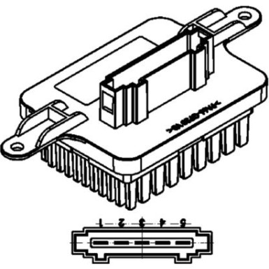 Mahle Regler, Innenraumgebläse BEHR Premium Line ABR 59 000P