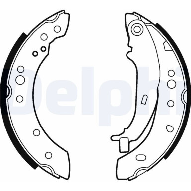 Delphi Bremsbackensatz LS2013 Delphi Bremsbackensatz LS2013