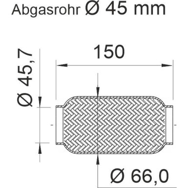 Flexrohr, Abgasanlage 460682 Flexrohr, Abgasanlage 460682