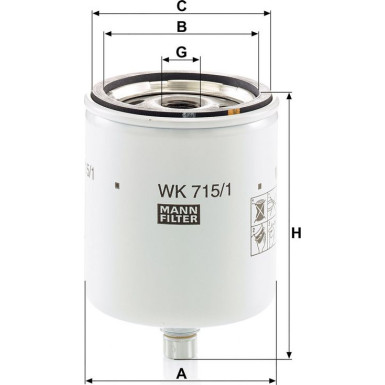 Kraftstofffilter WK 715/1 X