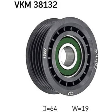 SKF Umlenk-/Führungsrolle, Keilrippenriemen VKM 38132