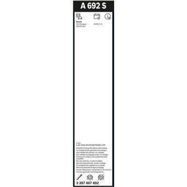 BOSCH A 692 S Scheibenwischer Aerotwin 3 397 007 692 BOSCH A 692 S Scheibenwischer Aerotwin 3 397 007 692