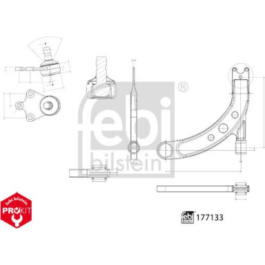 FEBI BILSTEIN 177133 Querlenker, Lenker, Radaufhängung